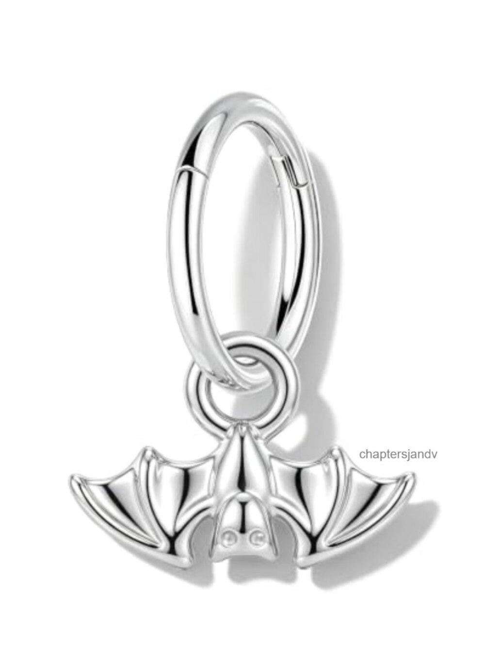 16G Bat Clicker Rook Helix Earring Stainless Steel Halloween Piercing Jewelry